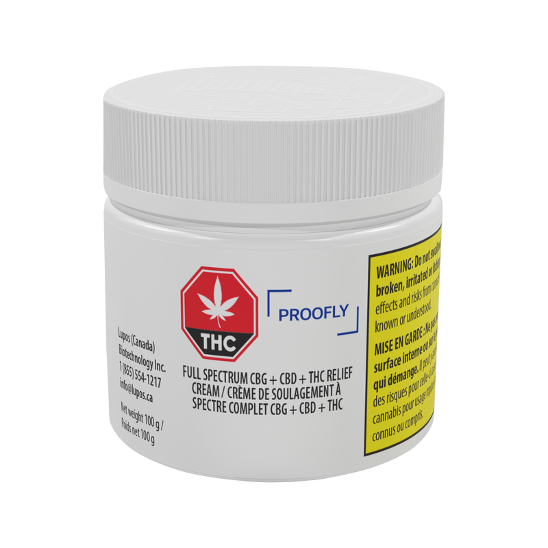 Full Spectrum CBG + CBD + THC Relief Cream