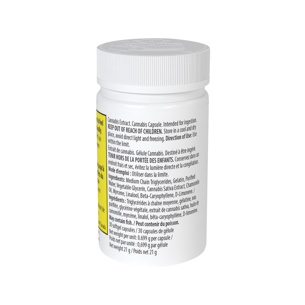 Nightly Chamomile Softgels - CBN:CBD:THC:CBG + Terpenes (30 caps)