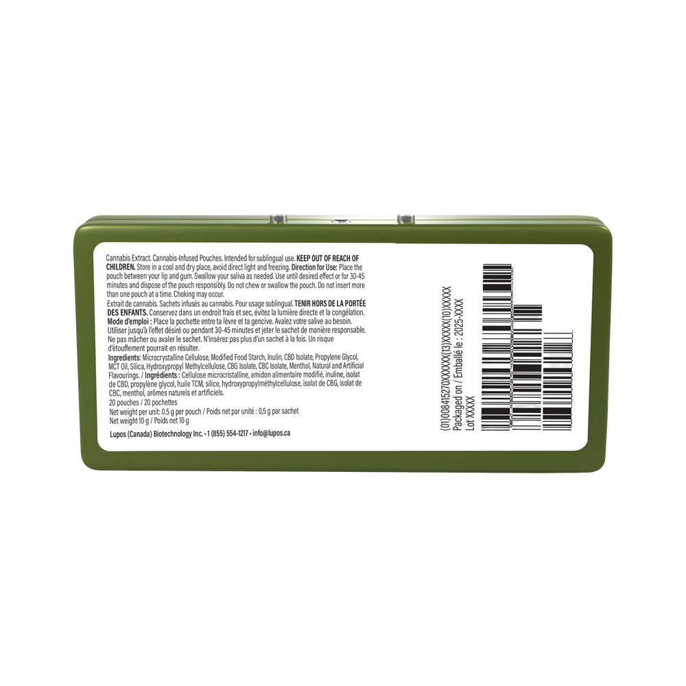 Daily THC-free Mint Relief Dips (20 pack)