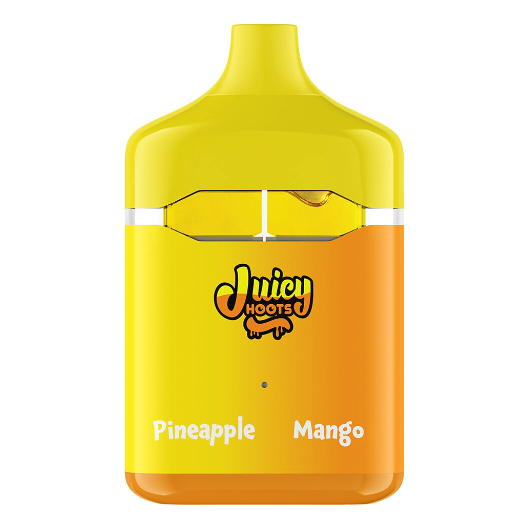 Juicy Hoots - Pineapple and Mango Flavour Flip Disposable Vape (1G)